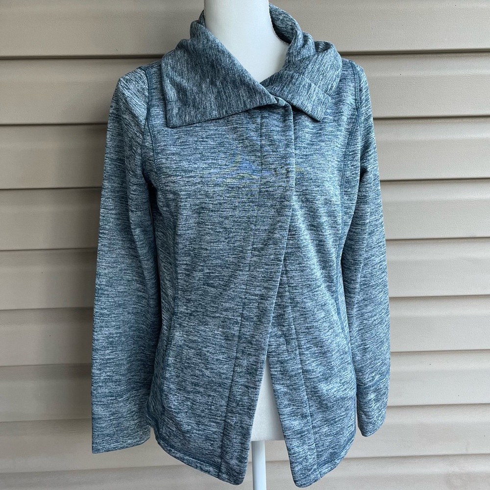 •Eddie Bauer• Cowl Neck Asymmetrical Flyaway Jacket - Size Medium